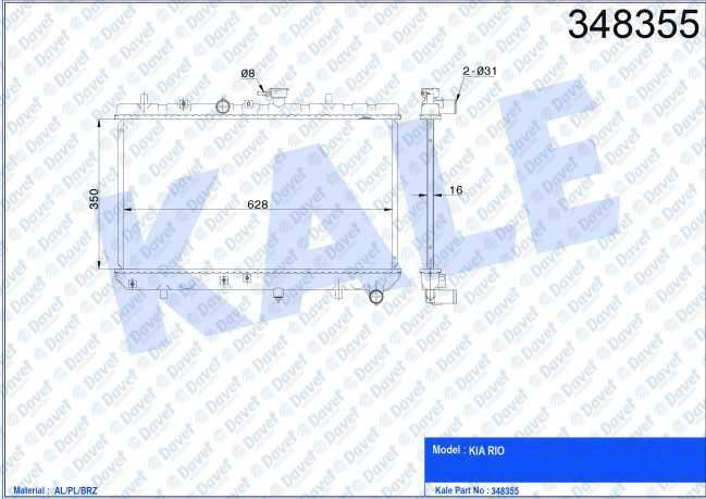 VAL-734966 Radyator Rio Kombi 2002>